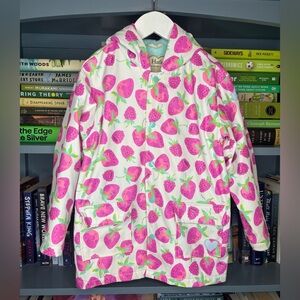Hatley Kids Vibrant Pink Strawberry Raincoat